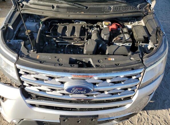 1FM5K7F80JGC51644 2018 FORD FORD EXPLORER Серебряный Вид подкапотного пространства