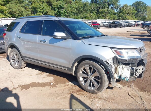 1FM5K7F81KGA63829 2019 FORD FORD EXPLORER Серебряный Передняя правая четверть