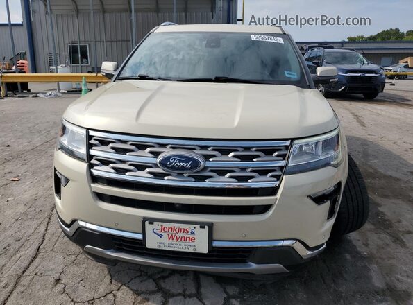 1FM5K7F85JGC80945 2018 FORD FORD EXPLORER Cream წინა ხედი