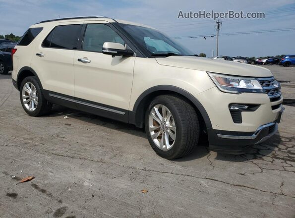 1FM5K7F85JGC80945 2018 FORD FORD EXPLORER Cream წინა მარჯვენა