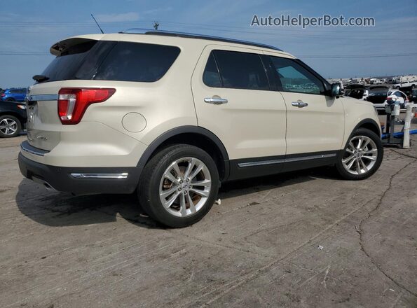 1FM5K7F85JGC80945 2018 FORD FORD EXPLORER Cream უკანა მარჯვენა