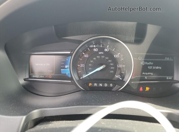 1FM5K7F85JGC80945 2018 FORD FORD EXPLORER Cream ხელსაწყოთა პანელის ხედი