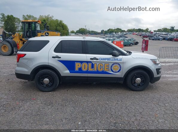 1FM5K8AR2HGD92408 2017 FORD POLICE INTERCEPTOR Silver Vista interior trasera