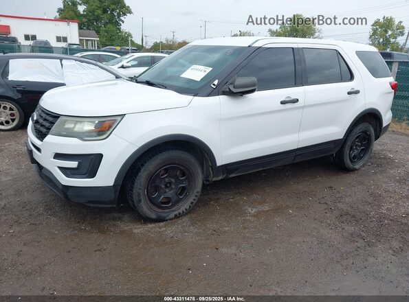 1FM5K8AR8GGD35371 2016 FORD POLICE INTERCEPTOR White Przód lewy