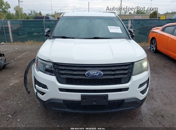 1FM5K8AR8GGD35371 2016 FORD POLICE INTERCEPTOR White Widok zestawu wskaźników
