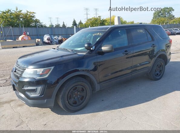 1FM5K8AT1HGD92363 2017 FORD EXPLORER Черный Передняя левая четверть