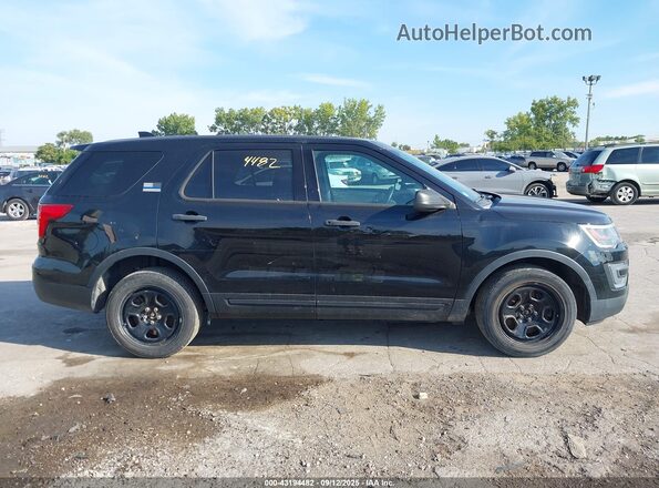 1FM5K8AT1HGD92363 2017 FORD EXPLORER Черный Вид задней части салона