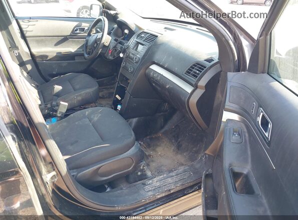 1FM5K8AT1HGD92363 2017 FORD EXPLORER Черный Вид салона спереди
