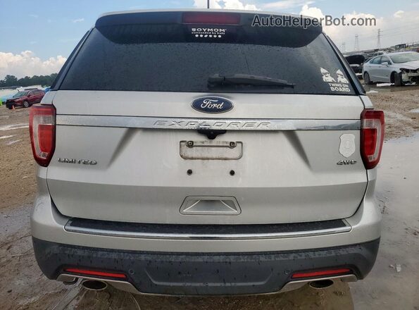 1FM5K8F80JGA91030 2018 FORD FORD EXPLORER Серебряный Вид сзади
