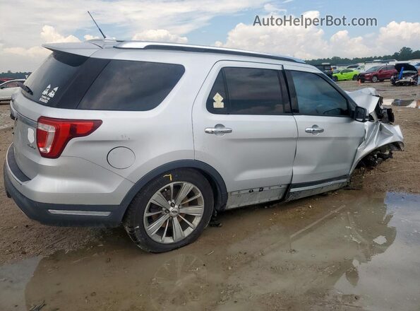 1FM5K8F80JGA91030 2018 FORD FORD EXPLORER Серебряный Задняя правая четверть