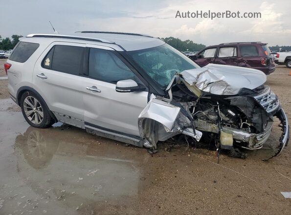1FM5K8F80JGA91030 2018 FORD FORD EXPLORER Серебряный Передняя правая четверть