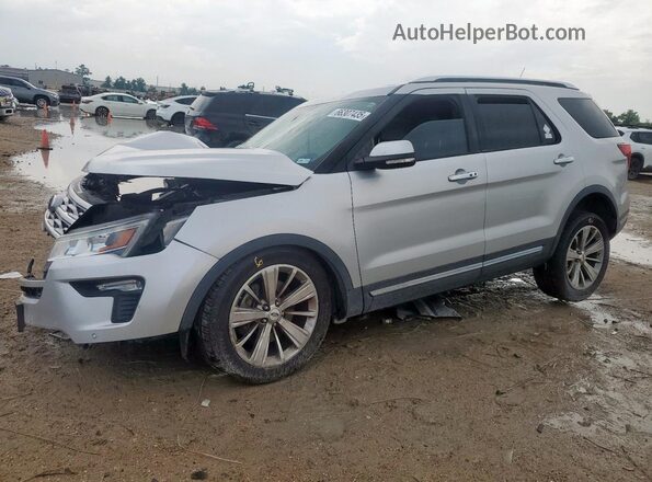 1FM5K8F80JGA91030 2018 FORD FORD EXPLORER Серебряный Передняя левая четверть