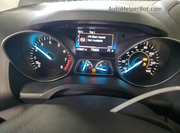 1FMCU9GD0HUA58575 2017 FORD ESCAPE Черный Вид щитка приборов