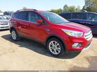 2018 Ford Escape Se Red vin: 1FMCU9GD2JUC02004