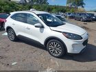 2020 Ford Escape Titanium White vin: 1FMCU9J91LUB16223