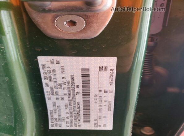 1FMEE9BP0SLA62341 2025 FORD BRONCO Зеленый Вид наклейки с VIN-кодом