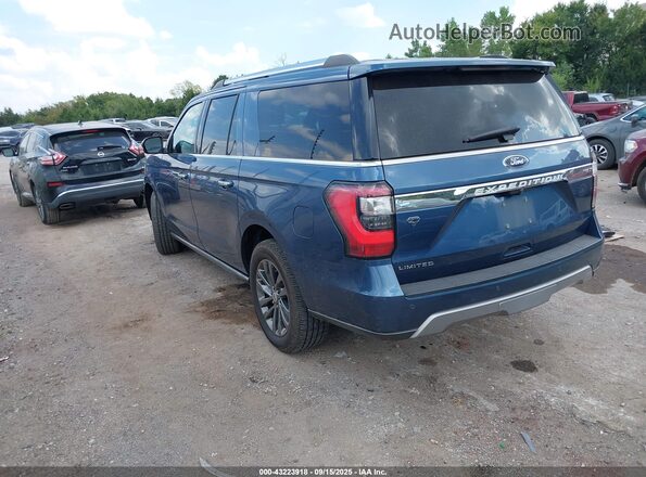 1FMJK2AT4LEA38613 2020 FORD EXPEDITION Blue Trasero izquierdo