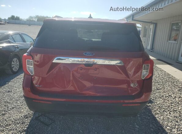 1FMSK7DH0RGA79360 2024 FORD FORD EXPLORER Red Widok z tyłu