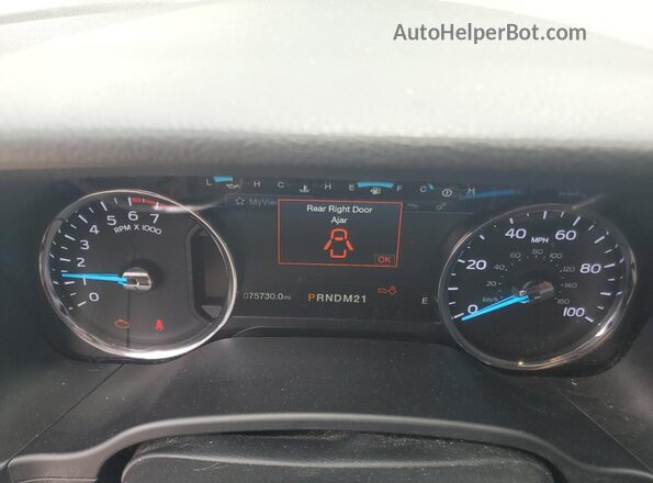 1FT7W2B61JEC54315 2018 FORD F250 Черный Вид щитка приборов