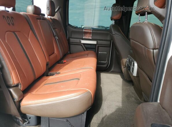 1FT7W2BT4JEB94200 2018 FORD F250 White Vista de los asientos traseros