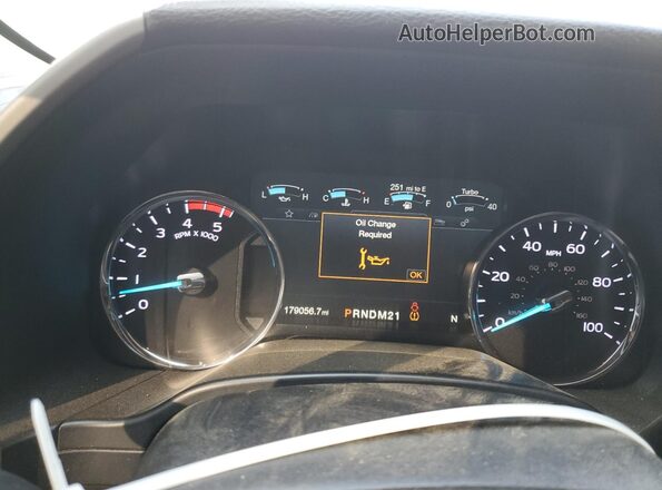 1FT7W2BT7JEC36116 2018 FORD F250 Белый Вид щитка приборов