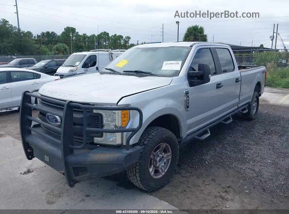 1FT7W3B61HEE98594 2017 FORD F350 Серебряный Передняя левая четверть