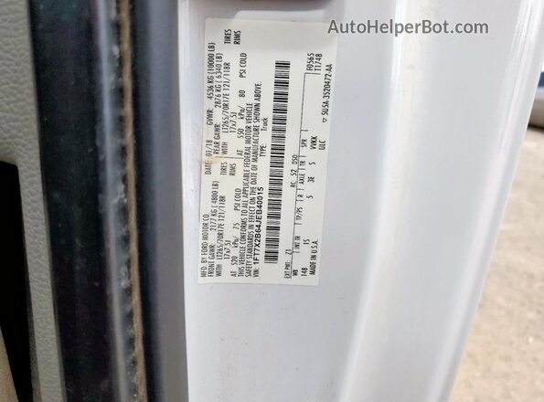 1FT7X2B64JEB40015 2018 FORD F250 Белый Вид подкапотного пространства