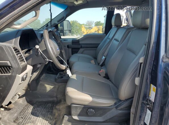 1FT7X2B65JEC65475 2018 FORD F250 Синий Вид салона спереди