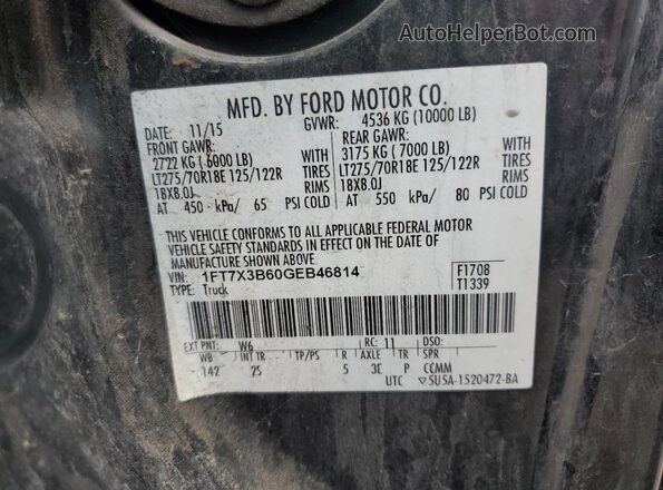 1FT7X3B60GEB46814 2016 FORD F350 Green Engine compartment view