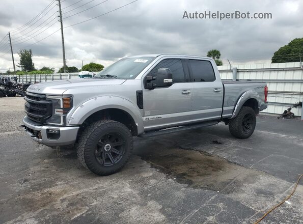 1FT8W2BT6MEE04045 2021 FORD F250 Silver Передня ліва чверть