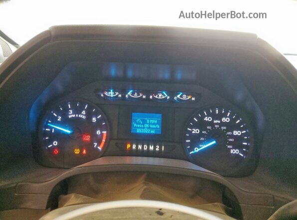 1FTBF2A69JEC25849 2018 FORD F250 White Vista del cuadro de instrumentos