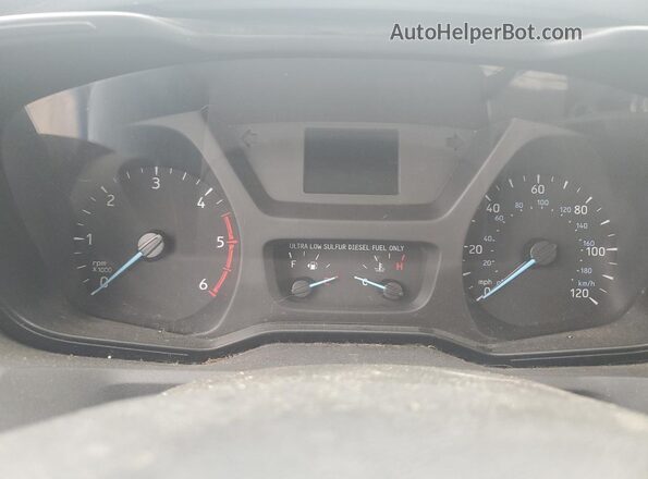 1FTBW3XV1JKA15686 2018 FORD TRANSIT Белый Вид щитка приборов