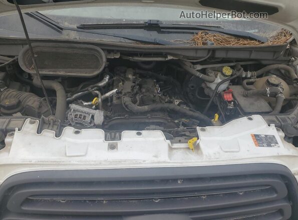 1FTBW3XV1JKA15686 2018 FORD TRANSIT Белый Вид подкапотного пространства