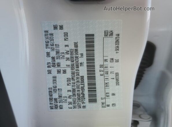 1FTER4PH5RLE50088 2024 FORD RANG White Engine compartment view