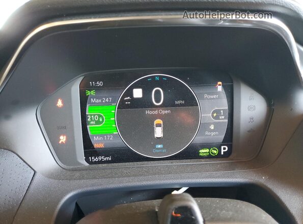 1G1FZ6S06N4132270 2022 CHEVROLET BOLT Синий Вид щитка приборов