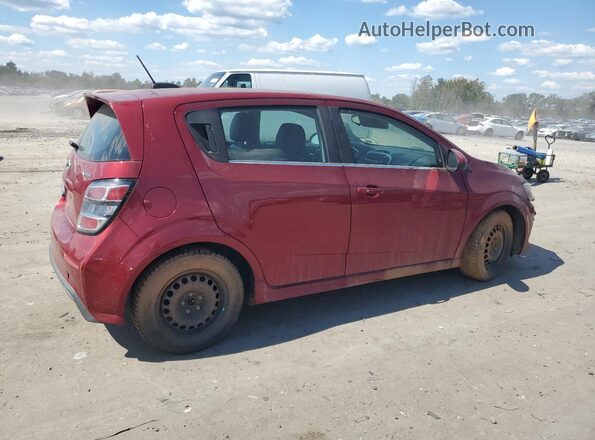 1G1JF6SB7J4100605 2018 CHEVROLET SONIC Maroon Trasero derecho