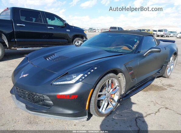 1G1Y13D71H5111625 2017 CHEVROLET CORVETTE Черный Вид спереди