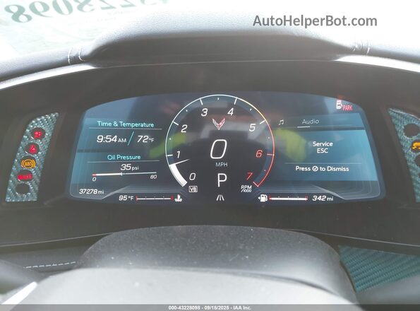 1G1YA2D42P5111096 2023 CHEVROLET CORVETTE Синий Вид задних сидений