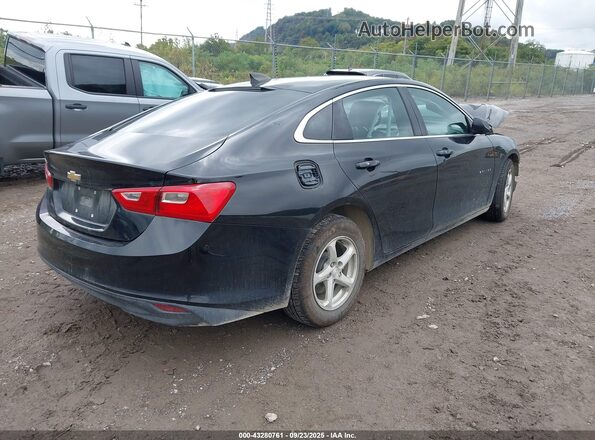 1G1ZB5ST7JF216988 2018 CHEVROLET MALIBU Черный Задняя правая четверть