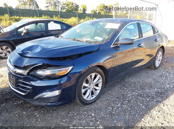 1G1ZD5ST0MF032443 2021 CHEVROLET MALIBU Синий Передняя левая четверть