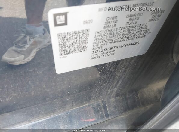 1G1ZD5STXMF004486 2021 CHEVROLET MALIBU Blue Widok komory silnika