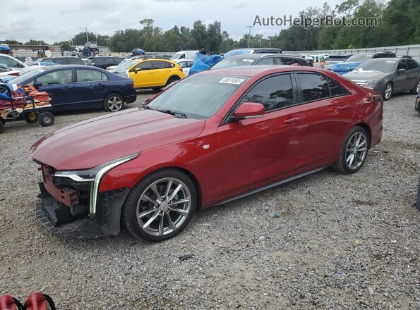 1G6DC5RK8M0119885 2021 CADILLAC CT4 Red Առջևի ձախ երեք քառորդ տեսարան