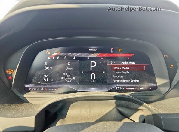 1G6DH5RL0P0128336 2023 CADILLAC CT4 Белый Вид щитка приборов
