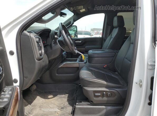 1GC4YVEY5NF260209 2022 CHEVROLET SILVERADO White Вид салону спереду