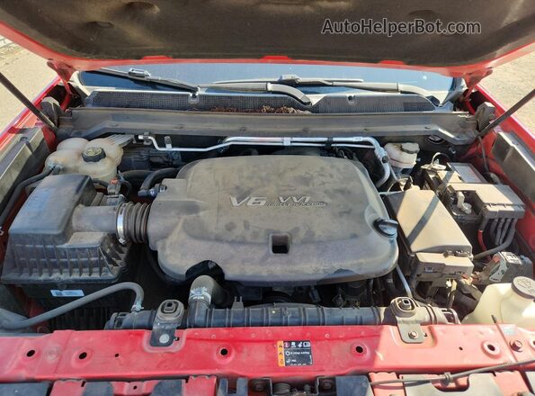 1GCGSCEN0J1125204 2018 CHEVROLET COLORADO Red უკანა სალონის ხედი