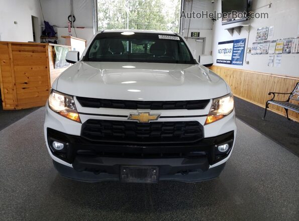 1GCGTCEN4M1296376 2021 CHEVROLET COLORADO White Դիմացի տեսք