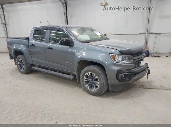 1GCGTDEN5M1289510 2021 CHEVROLET COLORADO Серый Передняя правая четверть