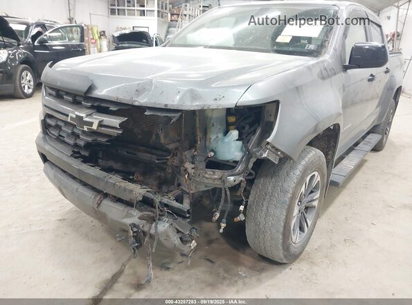 1GCGTDEN5M1289510 2021 CHEVROLET COLORADO Серый Вид спереди