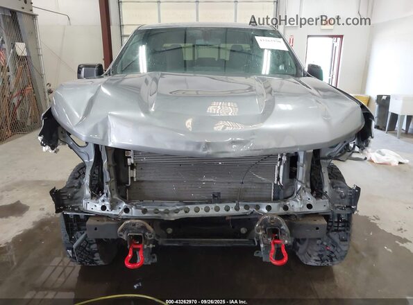 1GCPYFED2NZ185452 2022 CHEVROLET SILVERADO Серый Вид спереди