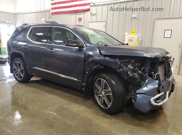 1GKKNXLS1JZ214710 2018 GMC ACADIA Синий Передняя правая четверть